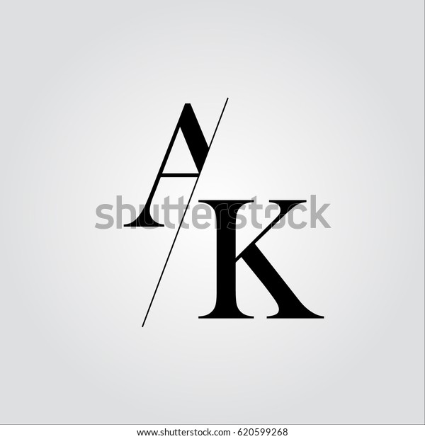 Ak Logo Stock Vector (Royalty Free) 620599268