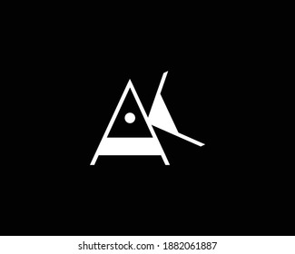 Logo de AK, vector de plantilla de diseño de logotipo de letras de AK