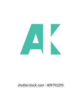 Ak Logo Vector Graphic Branding Letter Stock Vector (Royalty Free ...