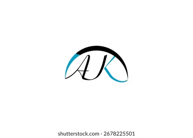 AK Monogram Logo Design  Letter Symbol, Text-Based Identity, Minimal Alphabet art
