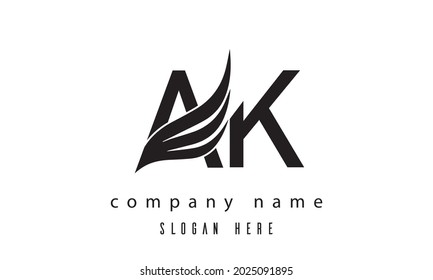AK-Flügel letzteres Logo Vektor