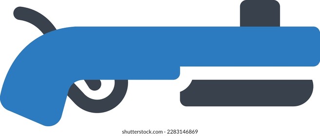 Ilustración vectorial de cañón ak47 en un fondo transparente.Símbolos de calidad premium.Iconos vectoriales glifos para diseño de concepto y gráfico.
