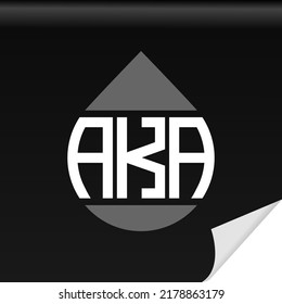 AKA creative initials letter logo design with vector graphic