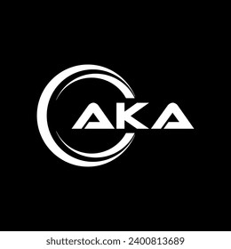 AKA Letter Logo Design, Inspiration for a Unique Identity. Modern Elegance and Creative Design. Watermark Your Success with the Striking this Logo.