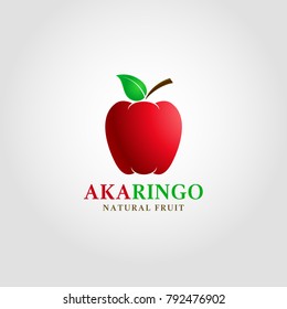 Aka Ringo - Red Apple Logo Template