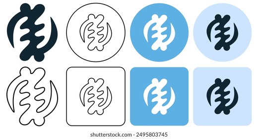 akan, afrikanische religion adinkra symbol Gye Nyame symbol symbol strich linie und symbol