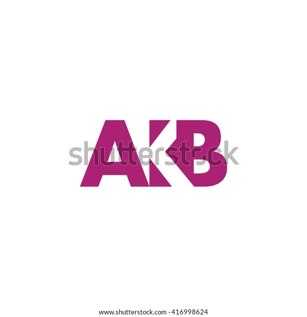 Akb Logo Vector Graphic Branding Letter Stock Vector Royalty Free
