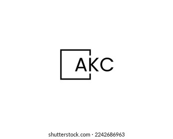AKC Letter Initial Logo Design Vector Illustration