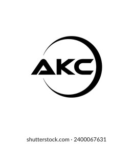 AKC Letter Logo Design, Inspiration for a Unique Identity. Modern Elegance and Creative Design. Watermark Your Success with the Striking this Logo.