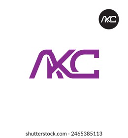 AKC Logo Letter Monogram Design