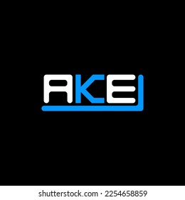 AKE letter logo creative design with vector graphic, AKE simple and modern logo.