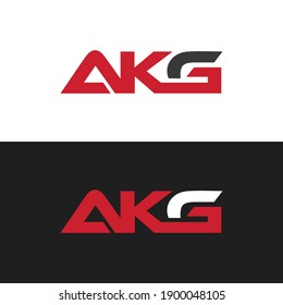 AKG Letter Logo Design Vector .
