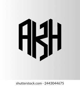 AKH letter logo abstract design. AKH unique design. AKH.
