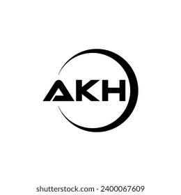 AKH Letter Logo Design, Inspiration for a Unique Identity. Modern Elegance and Creative Design. Watermark Your Success with the Striking this Logo.