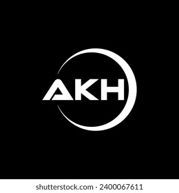 AKH Letter Logo Design, Inspiration for a Unique Identity. Modern Elegance and Creative Design. Watermark Your Success with the Striking this Logo.