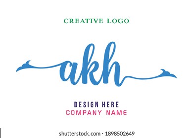 AKH lettering logo is simple, easy to understand and authoritative