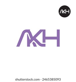 AKH Logo Letter Monogram Design