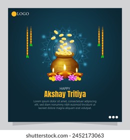 Akhshaya Tritiya, also known as Akha Teej, is a Hindu festival celebrated on the third lunar day of the bright half (Shukla Paksha) of the Hindu calendar month of Vaishakha.