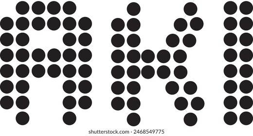 AKI Dot logo diseño, icono, símbolo, archivo de Vector