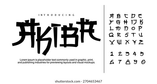 AKIBA FONT VETOR DISPLAY PINCEL MAIÚSCULAS MANUSCRITO ANIME JAPÃO