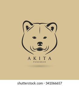 Akita inu - vector illustration