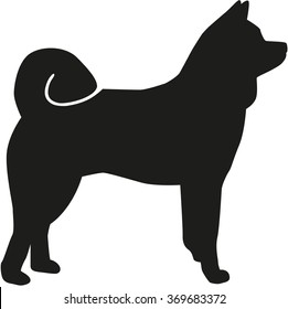 Akita silhouette