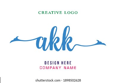 El logotipo de la inscripción AKK es sencillo, fácil de entender y autorizado