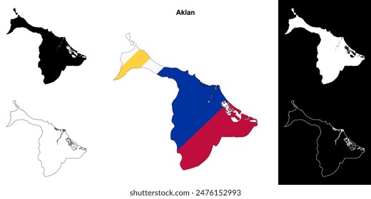 Conjunto de mapas de la provincia de Aklan