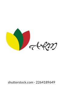 Akm-Logo und Textdesign