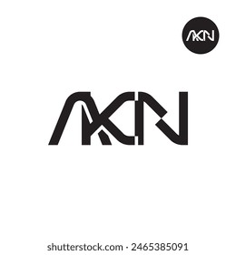 AKN Logo Letter Monogram Design
