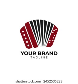 The Akordeon Musical Instrument logo is designed with simplicity and elegance, making it a perfect choice for a professional branding