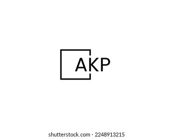 AKP Letter Initial Logo Design Vector Illustration