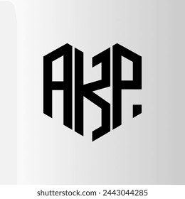 AKP letter logo abstract design. AKP unique design. AKP.
