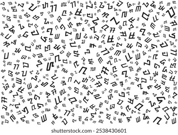 aksara sunda letters alphabet pattern background vector design