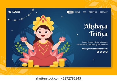 Akshaya Tritiya Festival Social Media Background Illustration Cartoon Hand Drawn Templates