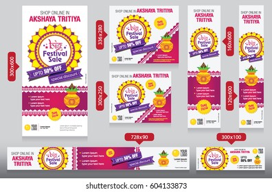 Akshaya Tritiya Festival Web Banner Set