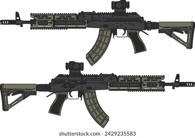 AK-T RAX-2 Modular Rail illustrator