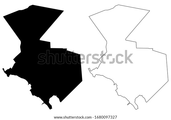 Aktau City Republic Kazakhstan Map Vector Stock Vector (Royalty Free ...