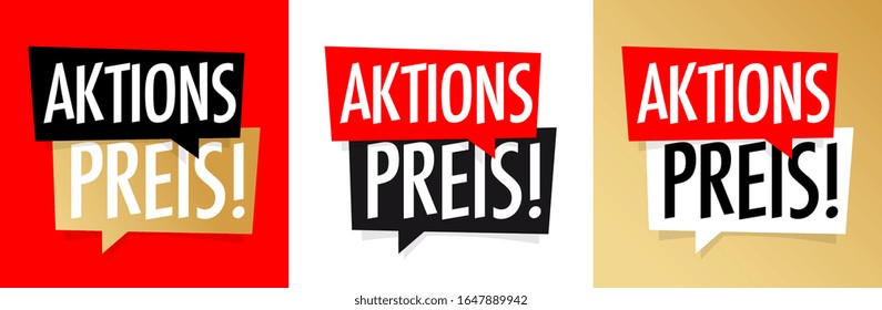 Aktionspreis, special price in german language
