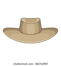 Akubra icon. Cartoon illustration of akubra vector icon for web design