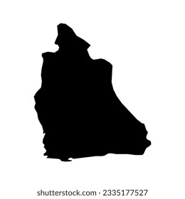 Staatskarte Akwa Ibom, Verwaltungsabteilung des Landes Nigeria. Vektorgrafik.