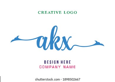 El logotipo de la inscripción AKX es sencillo, fácil de entender y con autoridad