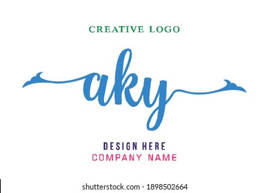 AKY lettering logo is simple, easy to understand and authoritative
