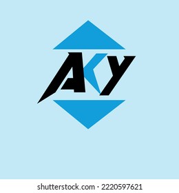 AKY Simple  Letters logo  Vector