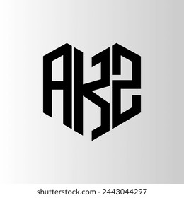 AKZ letter logo abstract design. AKZ unique design. AKZ.
