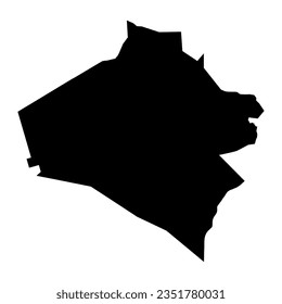 Al Anbar Governorate map, administrative division of Iraq. Vector illustration.