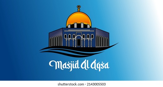 
Moschee al aqsa, Vektorgrafik, kreatives Moschee