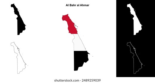 Al Bahr al Ahmar Governorate Landkarte zusammengestellt