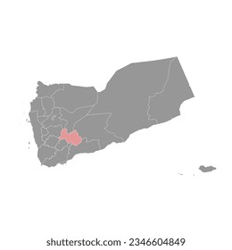 Al Bayda governorate, administrative division of the country of Yemen. Vector illustration.