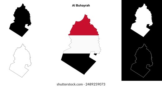 Al Buhayrah Governorate Landkarte zusammengestellt